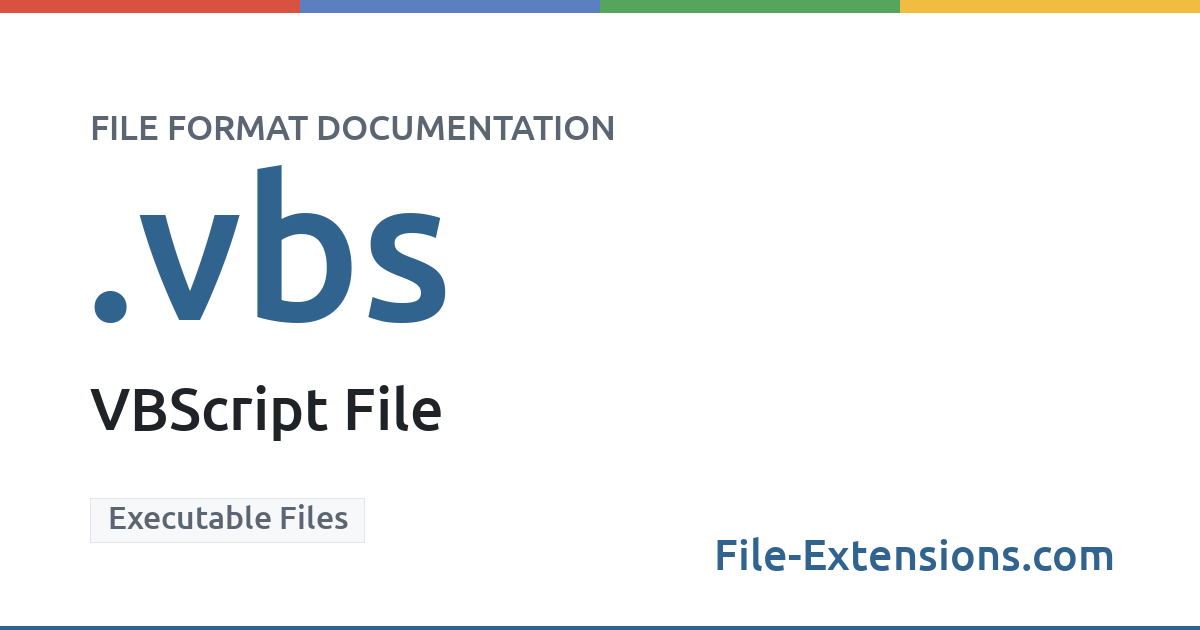 VBS file - VBScript File